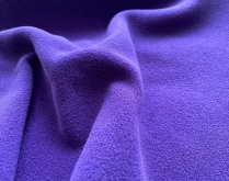 Ткань флис Тёмно-фиолетовый Spun Bio Wash южнокорейский от 220 г/м2