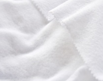 Ткань флис белый Снежная звезда, Spun Bio Wash южнокорейский от 300 г/м2