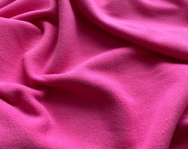 Ткань флис Ярко-розовый Spun Bio Wash южнокорейский 300 г/м2