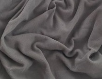 Ткань флис Тёмно-серый Spun Bio Wash южнокорейский 220 г/м2